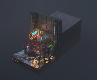 Hyper Arcade - NeoTokyo 2121 by Perspektyma [OC]