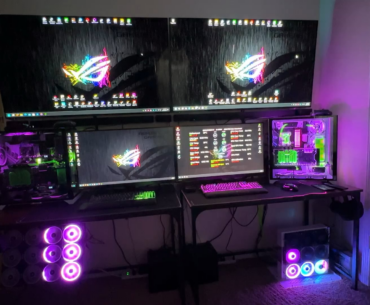 Me an my wife old setup and new setup and still not finished yet