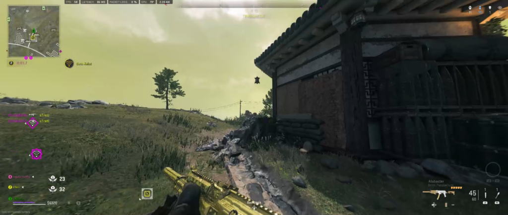 Just an average bush carrying a golden gun.