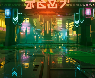 Take a stroll down ArcRunners rainy streets