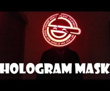 Cyberpunk Hologram Helmet (LED POV Display)