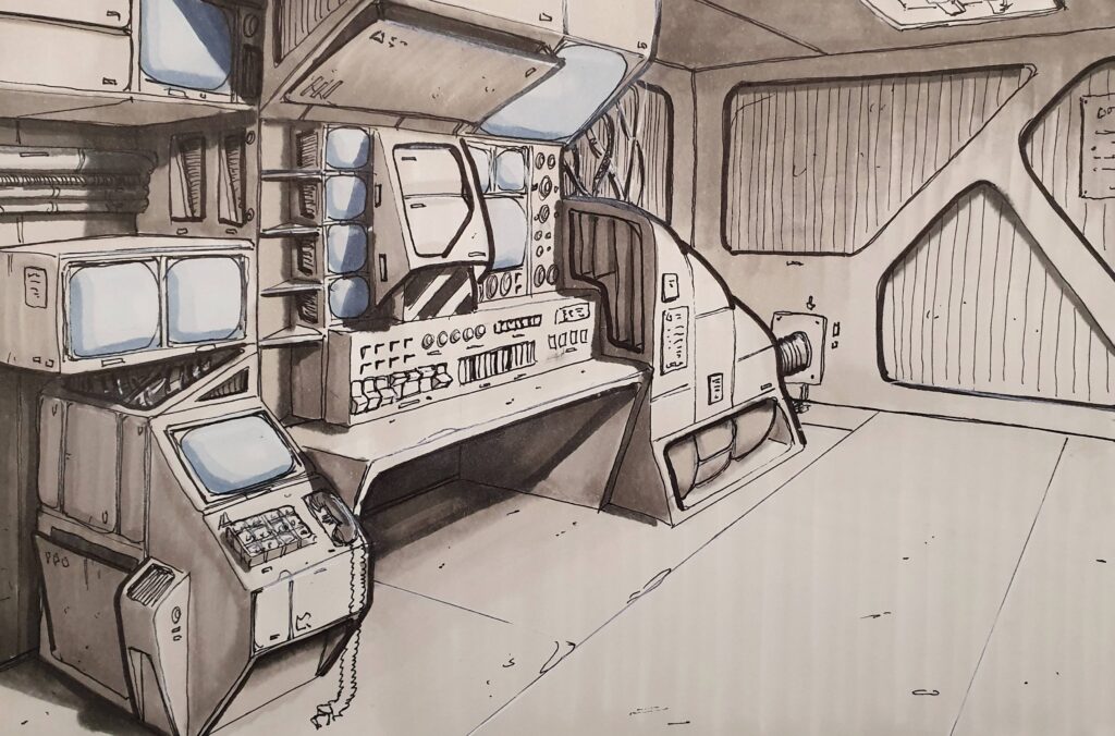 HR Station, from my sketchbook.