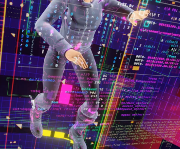 "Cyberspace Netrunner" by me (Blender animation loop)