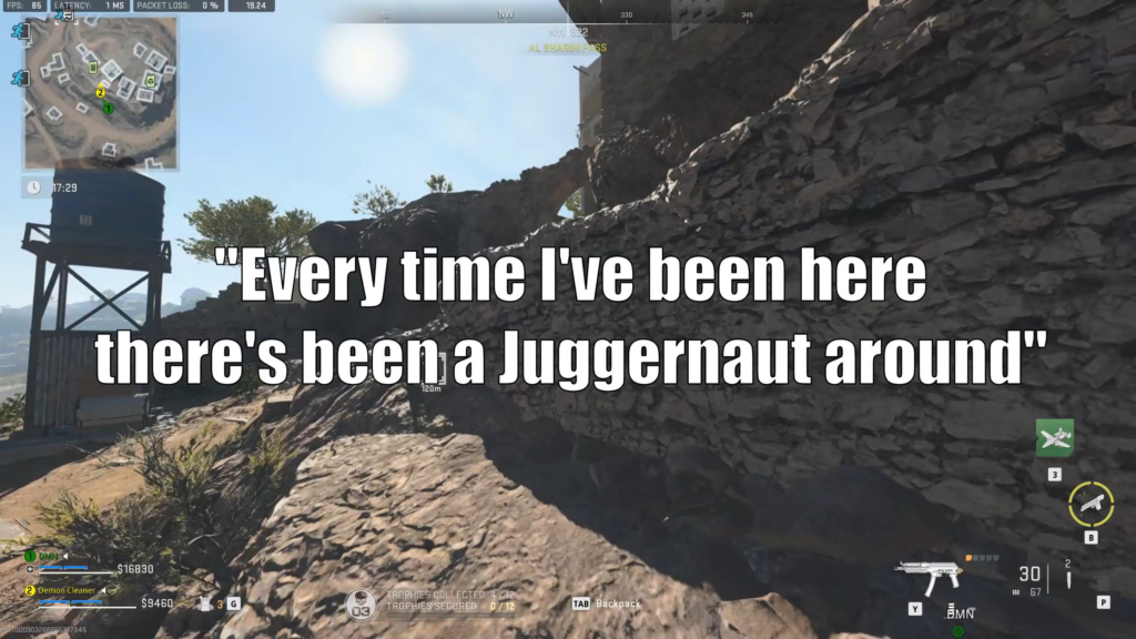 "So...uh, I found the Juggernaut"