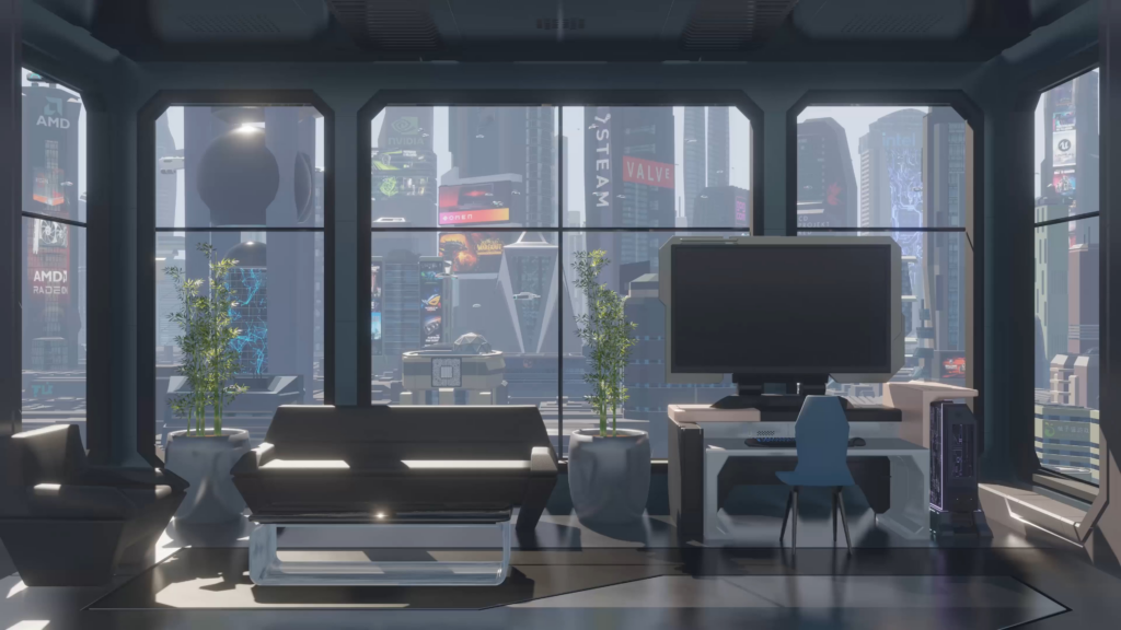 Commissioned artwork I just finished (day/night cycle)
