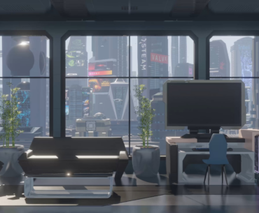 Commissioned artwork I just finished (day/night cycle)