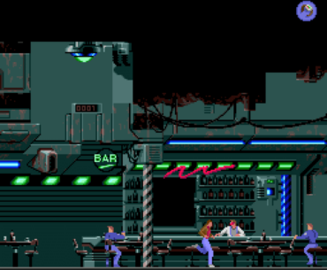the 1992 game"Flashback: Quest for identity" was a cyberpunk gem