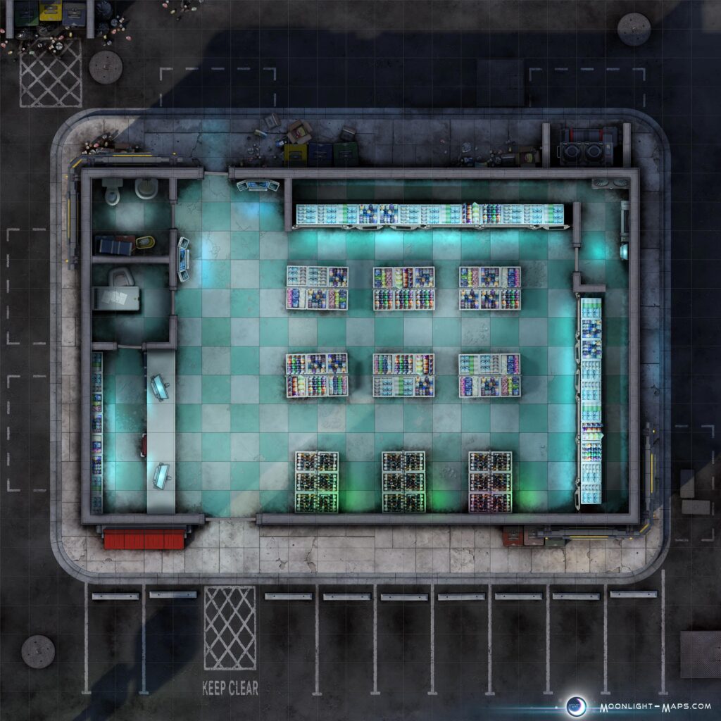 [OC] Just a quick run the the corner market... for weaponry – Item Shack [25x25]