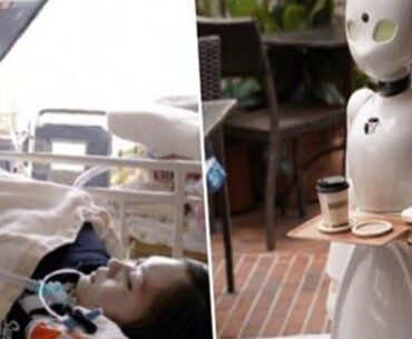 A cafe in Japan is hiring paralyzed people to to control robot servers in order to still make an income.