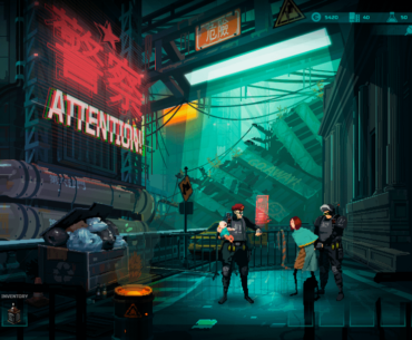 Our game "Muted" about mother and child trying to survive in a dystopian cyberpunk city where children are illegal.