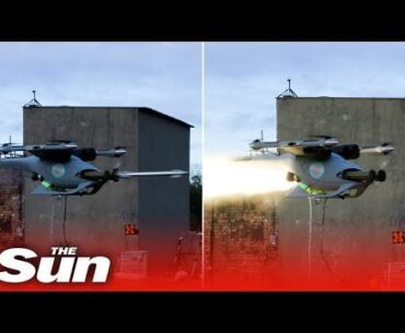 New RAF 'Jackal' drone fires missiles in demonstration