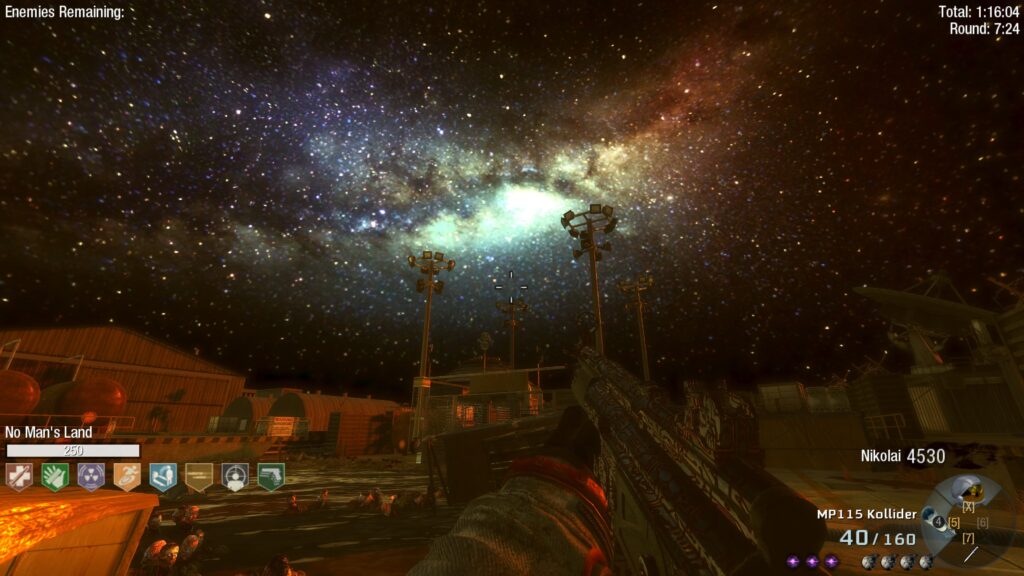 Area 51 after blowing up the Earth has got to be one of the best looking areas in zombies