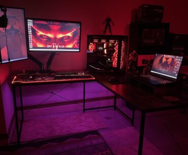 My average setup in the garage (rolling desk optional). More changes/additions to come. What do you think so far?