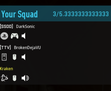 we've got 3/5.333333333 total members in our party.