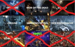 Call of Duty Elimination Game! 34th round - Vote for your least favorite zombies map! In 5th PLACE, BURIED has been eliminated, with 48.5% of the votes. Vote for your LEAST FAVORITE zombies map remaining. (Link to the poll is in the comments)