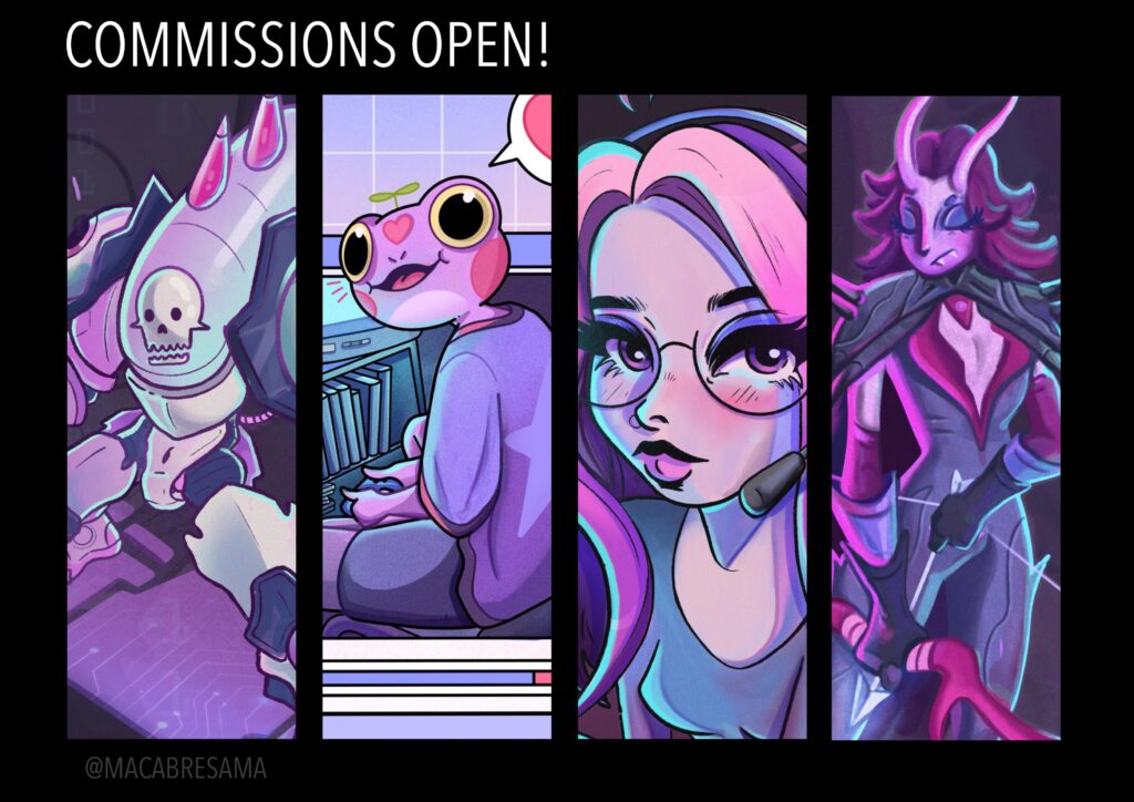 [FOR HIRE] Commissions available for character designs and illustrations! Original, character sheets, etc~