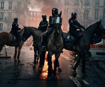 The riot police in France looks hella cool