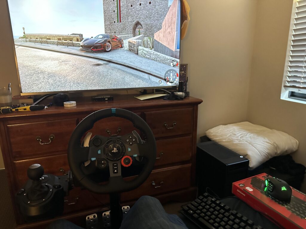 Not the worst setup on here, but my compulsion for buying stuff is more than the space I have..