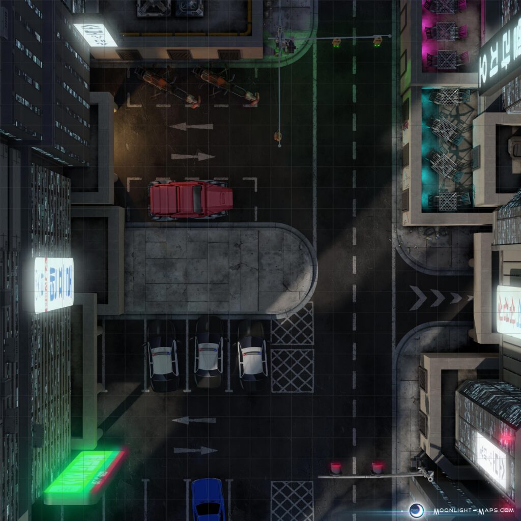 [OC] "There's never any parking when I need to stash a getaway car!" – Business District [25x25]