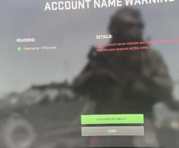 i got reported for an offensive username by salty teammates and was warned?