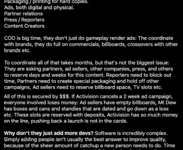 An award winning software developer explains how and why warzone 2 was developed the way it was