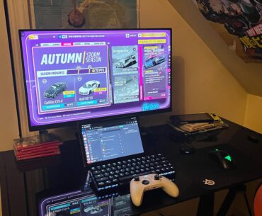my room setup powered by a tab s8