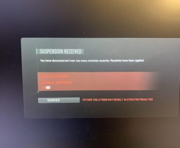 Got dev error and then penalized for it