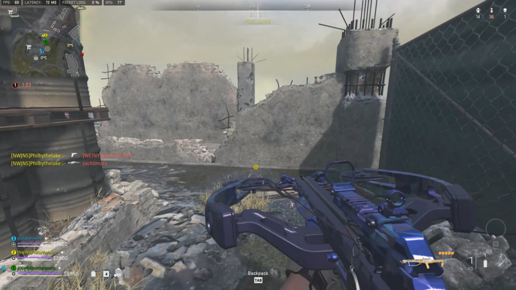 Cheeky triple kill with a no-scope ending