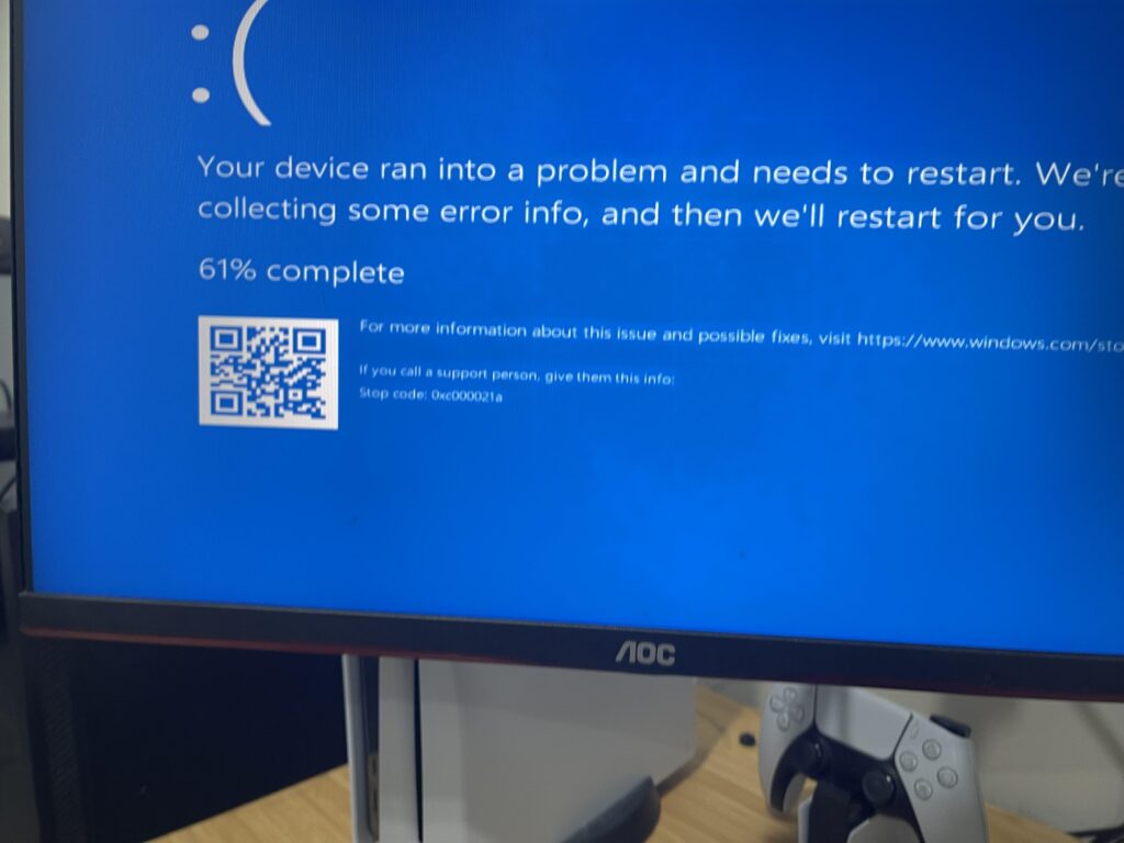 My pc keeps showing this after bios after installing new ram