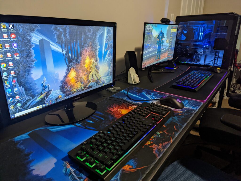 Wife and I's couples gaming station