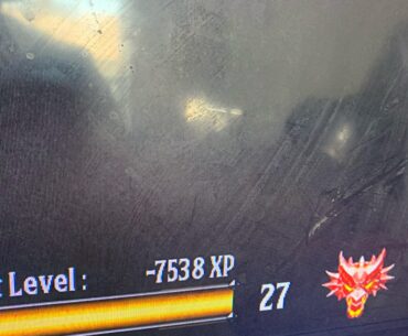 Negative XP??!!