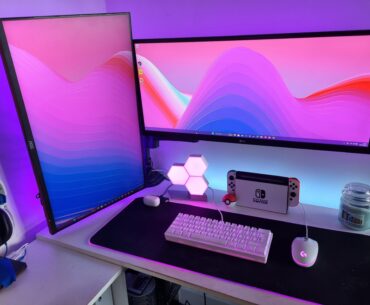 My Simple set up. Running off a laptop with a ryzen 5 and GTX 1650. Waiting to upgrade to a PC! Also have my switch and Xbox series S connected.