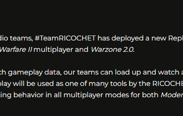 New anti-cheat features in season 3. Please let all players watch their own replays or someone else's.