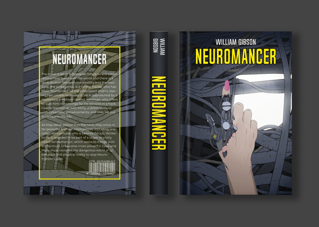 Fan-Made book cover for Neuromancer