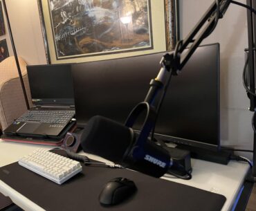 Laptop setup.