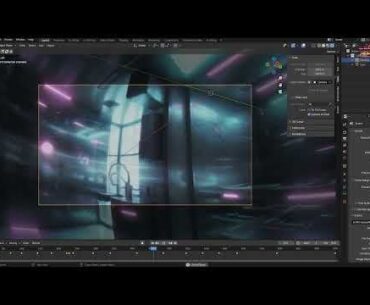 Stable Diffusion + Blender (AI Generated 3D Environment) Quick Animation Test