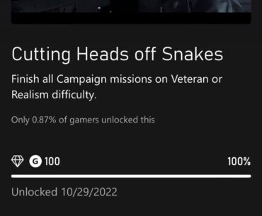MW2 Remastered Achievement