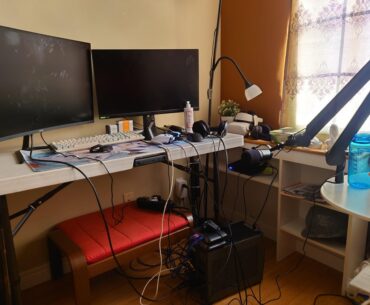 Renovation upstairs, temporary setup for 2 days