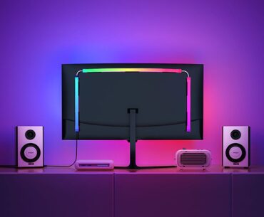 I just love this light strip that syncs the screen without the need for a camera or a hue box!
