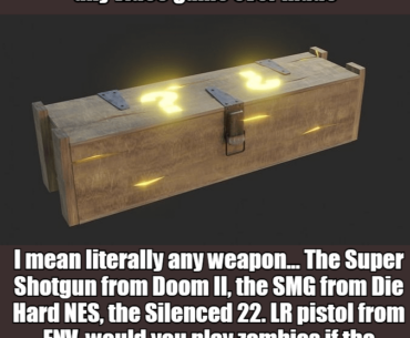 Would you play Zombies if the mystery box gave you any weapon from any video game ever made?