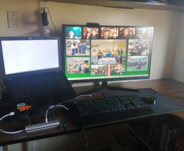 I'm from Peru, this is my laptop gaming setup. It haves an ASUS ROG laptop, Razer mousepad, Logitech G300S mouse, LG monitor and a Logitech G213 keyboard