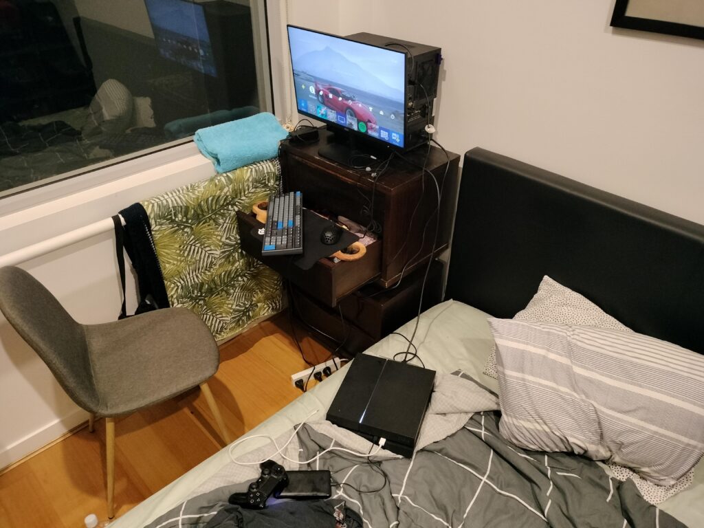 Moved back in with mother