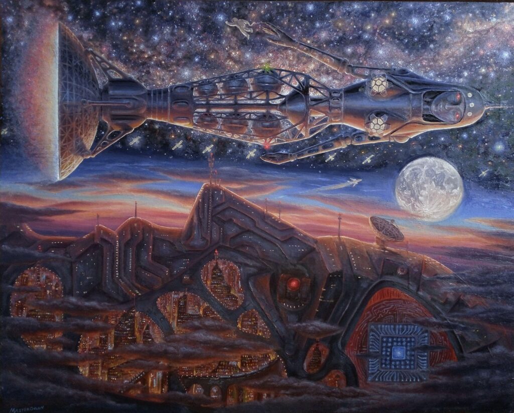 Space values. Oil by me