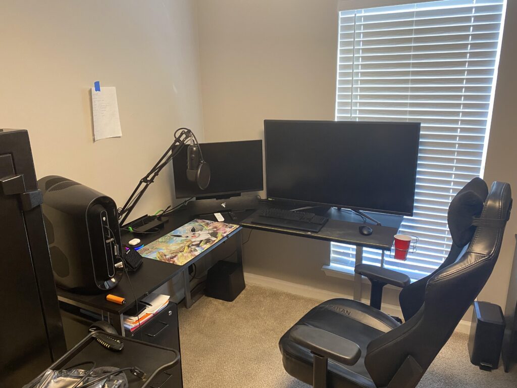 Toned down my setup, but I prefer it (no longer streaming)