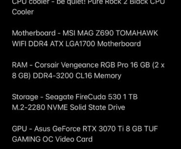 Trying to build a PC