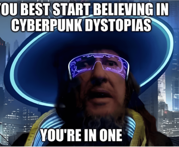 The iconic image in its full glory, upscaled with machine learning for maximum dystopia