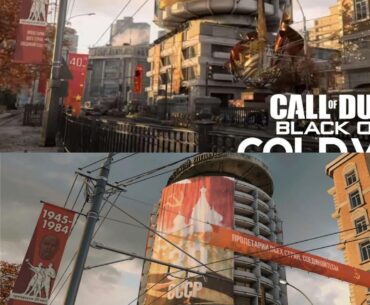 Two details I noticed in the Moscow map - in the older version the posters around the city said 1985 when the intro still said it was taking place in March 1984. This is fixed today. But then again, Autumn leaves on trees in March?