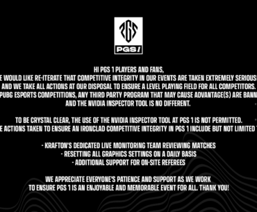 PUBG Esports Statement