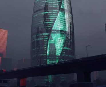 Cyberpunk real building
