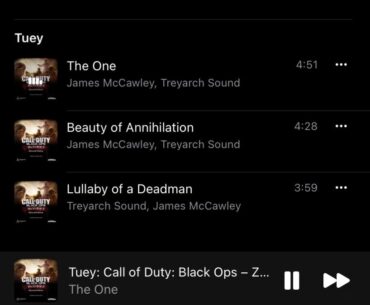 The BO1 Zombies album is on Apple Music Classical for some reason.